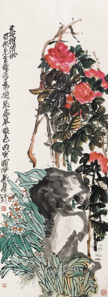 呉滄碩 歳の中国語油絵
